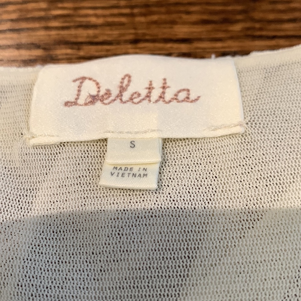 Anthropologie Ivory top sz S - Picture 3 of 8